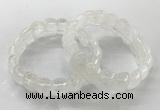 CGB3220 7.5 inches 12*20mm oval white crystal bracelets