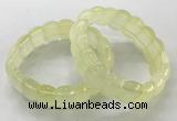 CGB3222 7.5 inches 12*20mm oval lemon quartz bracelets