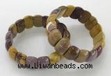 CGB3234 7.5 inches 12*20mm oval mookaite gemstone bracelets