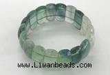 CGB3243 7.5 inches 12*25mm oval fluorite gemstone bracelets