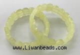 CGB3282 7.5 inches 10*15mm faceted oval lemon quartz bracelets