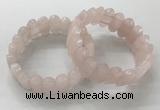 CGB3310 7.5 inches 10*20mm faceted oval rose quartz bracelets