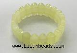 CGB3313 7.5 inches 10*20mm faceted oval lemon quartz bracelets