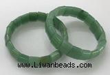 CGB3338 7.5 inches 10*15mm rectangle green aventurine bracelets