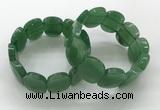 CGB3351 7.5 inches 19*25mm faceted oval green aventurine bracelets