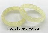 CGB3363 7.5 inches 10*15mm oval lemon quartz gemstone bracelets