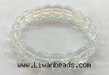 CGB3365 7.5 inches 10*15mm oval synthetic moonstone bracelets