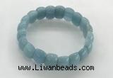 CGB3367 7.5 inches 10*15mm oval imitation aquamarine bracelets