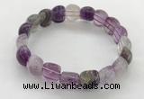 CGB3368 7.5 inches 10*15mm oval fluorite gemstone bracelets