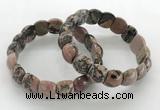 CGB3378 7.5 inches 10*15mm oval rhodonite bracelets wholesale