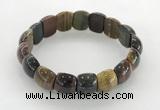 CGB3381 7.5 inches 10*15mm oval mixed tiger eye bracelets