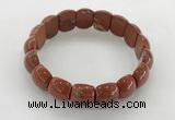 CGB3384 7.5 inches 10*15mm oval red jasper bracelets wholesale