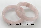 CGB3391 7.5 inches 10*15mm rectangle rose quartz bracelets