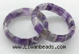 CGB3392 7.5 inches 10*15mm rectangle amethyst bracelets