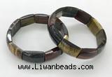 CGB3412 7.5 inches 15*21mm mixed yellow tiger eye gemstone bracelets