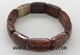 CGB3413 7.5 inches 15*21mm red jasper gemstone bracelets