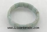 CGB3423 7.5 inches 12*15mm faceted rectangle imitation aquamarine bracelets