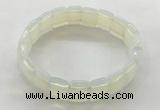 CGB3424 7.5 inches 12*15mm faceted rectangle opal bracelets