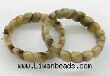 CGB3448 7.5 inches 10*15mm faceted marquise golden tiger eye bracelets