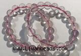 CGB4001 7.5 inches 10mm round rose quartz beaded bracelets