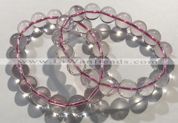 CGB4002 7.5 inches 12mm round rose quartz beaded bracelets