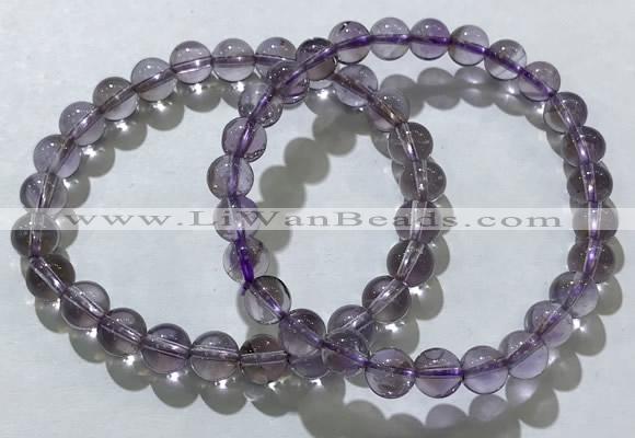 CGB4006 7.5 inches 8mm round ametrine beaded bracelets