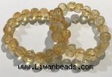 CGB4035 7.5 inches 10*14mm calabash citrine beaded bracelets wholesale