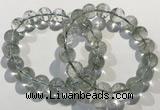 CGB4044 7.5 inches 11mm round green phantom quartz beaded bracelets