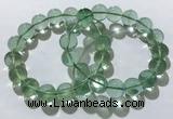 CGB4053 7.5 inches 14mm round green fluorite beaded bracelets