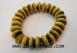 CGB450 8 inches 7*15mm rondelle yellow tiger eye gemstone bracelet wholesale