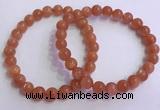 CGB4538 7.5 inches 7mm - 8mm round golden sunstone beaded bracelets