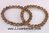 CGB4548 7.5 inches 7mm round sunstone beaded bracelets