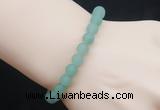 CGB5011 6mm, 8mm round matte green aventurine beads stretchy bracelets