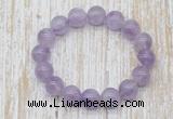 CGB5308 10mm, 12mm round lavender amethyst beads stretchy bracelets