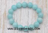 CGB5320 10mm, 12mm round amazonite beads stretchy bracelets