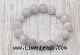 CGB5347 10mm, 12mm round white crazy lace agate beads stretchy bracelets