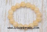 CGB5363 10mm, 12mm round honey jade beads stretchy bracelets