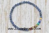 CGB7012 7 chakra 4mm sodalite beaded meditation yoga bracelets