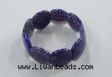 CGB702 8 inches 25*30mm agate gemstone bracelet wholesale