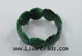 CGB704 8 inches 25*30mm agate gemstone bracelet wholesale