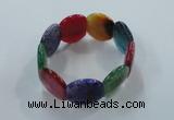 CGB705 8 inches 25*30mm agate gemstone bracelet wholesale