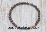 CGB7067 7 chakra 4mm brecciated jasper beaded meditation yoga bracelets