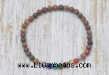 CGB7068 7 chakra 4mm picasso jasper beaded meditation yoga bracelets