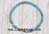 CGB7109 7 chakra 4mm apatite beaded meditation yoga bracelets