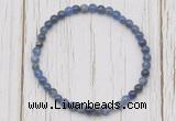 CGB7212 4mm tiny sodalite beaded meditation yoga bracelets