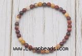 CGB7218 4mm tiny mookaite beaded meditation yoga bracelets