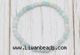 CGB7252 4mm tiny amazonite beaded meditation yoga bracelets