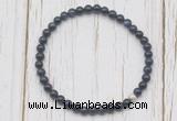 CGB7258 4mm tiny blue goldstone beaded meditation yoga bracelets