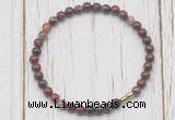 CGB7267 4mm tiny brecciated jasper beaded meditation yoga bracelets