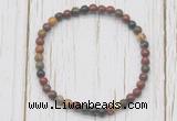 CGB7268 4mm tiny picasso jasper beaded meditation yoga bracelets